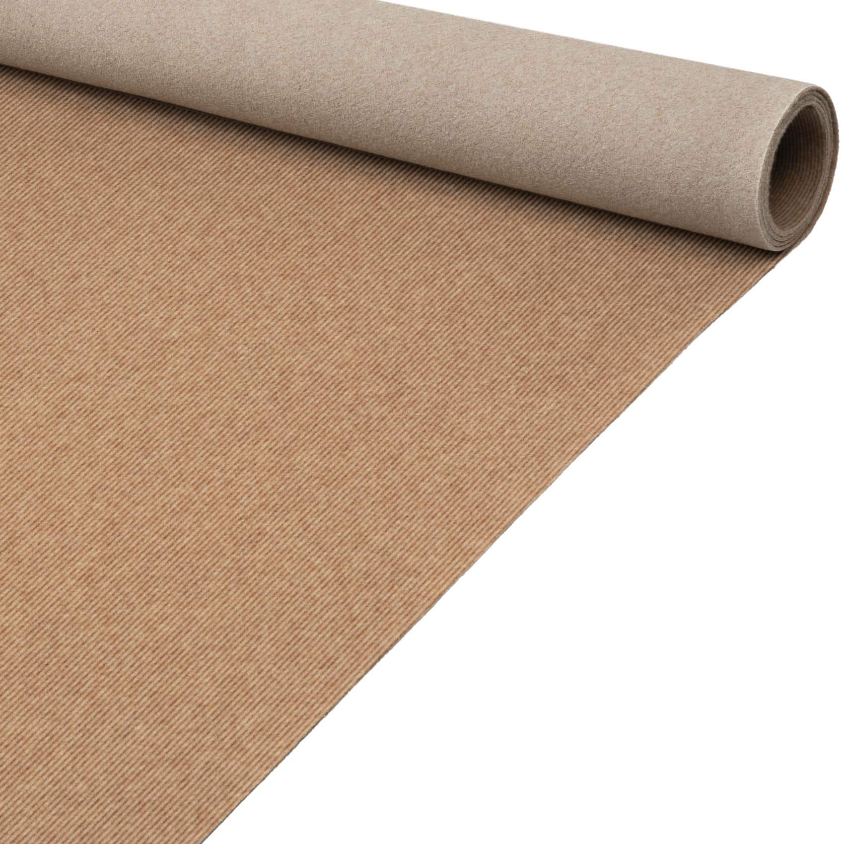 Messeteppich Rips Teppich für Messe Büro Eventteppich Meterware BFL-S1 Beige 100cm