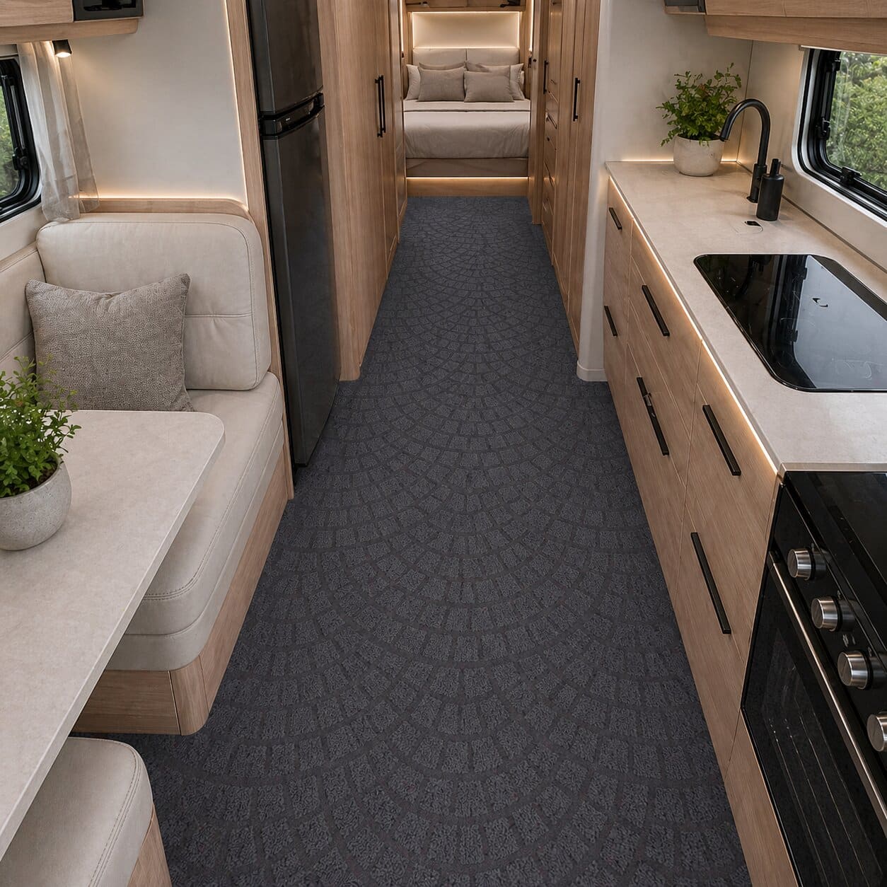 Wohnwagen Teppich Wohnmobil Teppichboden nach Maß Mosaik