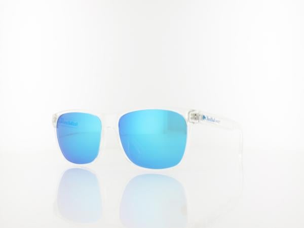 Red Bull SPECT EARLE 004P 57 shiny xtal clear / smoke with blue mirror pol