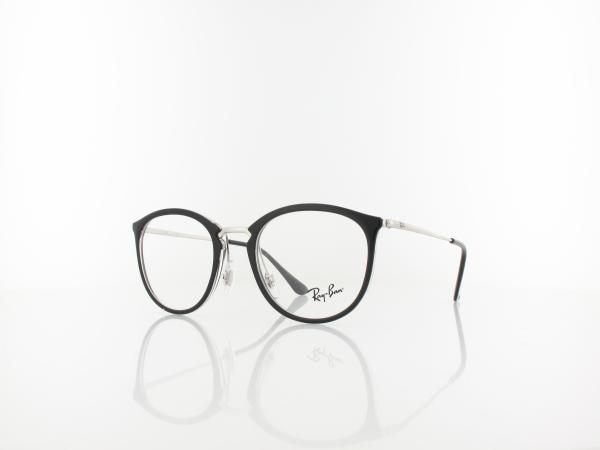 Ray Ban RX7140 5852 49 black on transparent