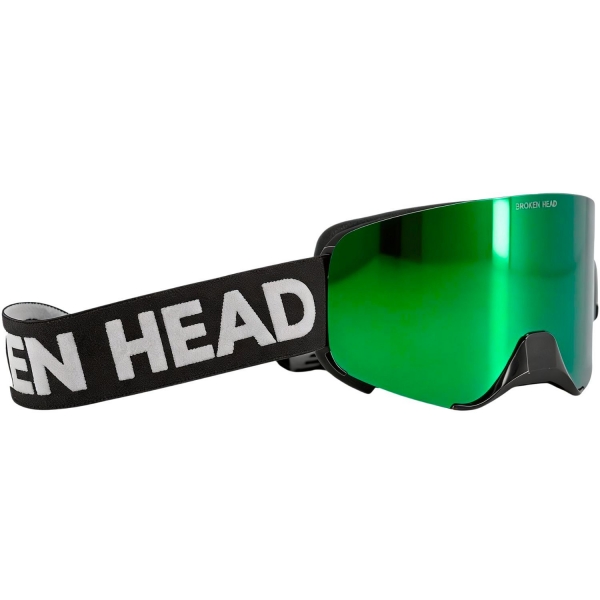 Broken Head Motocross-Brille Magnetic-Struggler Grün Verspiegelt