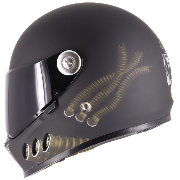 Broken Head Gasman Motorradhelm + Schwarzes Visier
