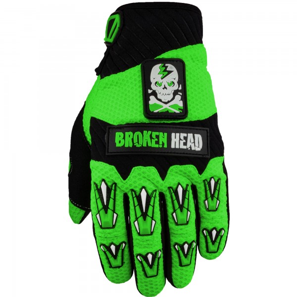 Broken Head MX-Handschuhe Faustschlag Grün