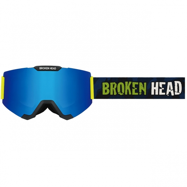 Broken Head MX-Brille Magnetic-Regulator Blau Verspiegelt
