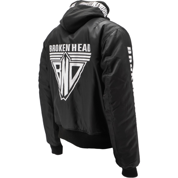 Broken Head Bomberjacke BND Logo Schwarz