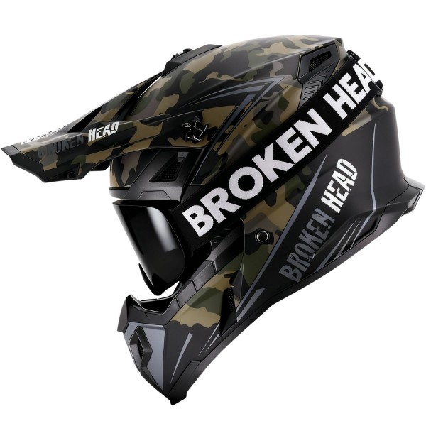 Broken Head Crosshelm Squadron Sand Titan+ MX-Brille Struggler Schwarz