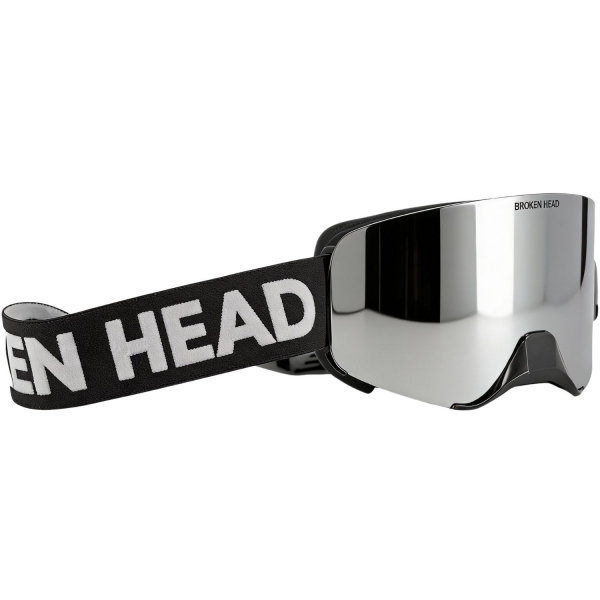 Broken Head Motocross-Brille Magnetic-Struggler Silber Verspiegelt