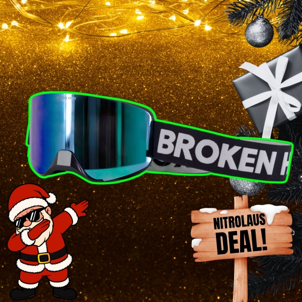 Broken Head Motocross-Brille Magnetic-Struggler Blau Verspiegelt