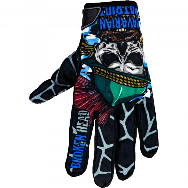 Broken Head MX Handschuhe Bavarian Patriot Schwarz