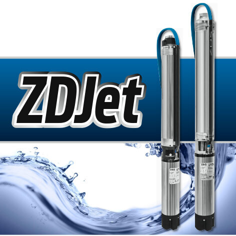ZDS 4 Zoll Tiefbrunnenpumpe ZDJet.5-8