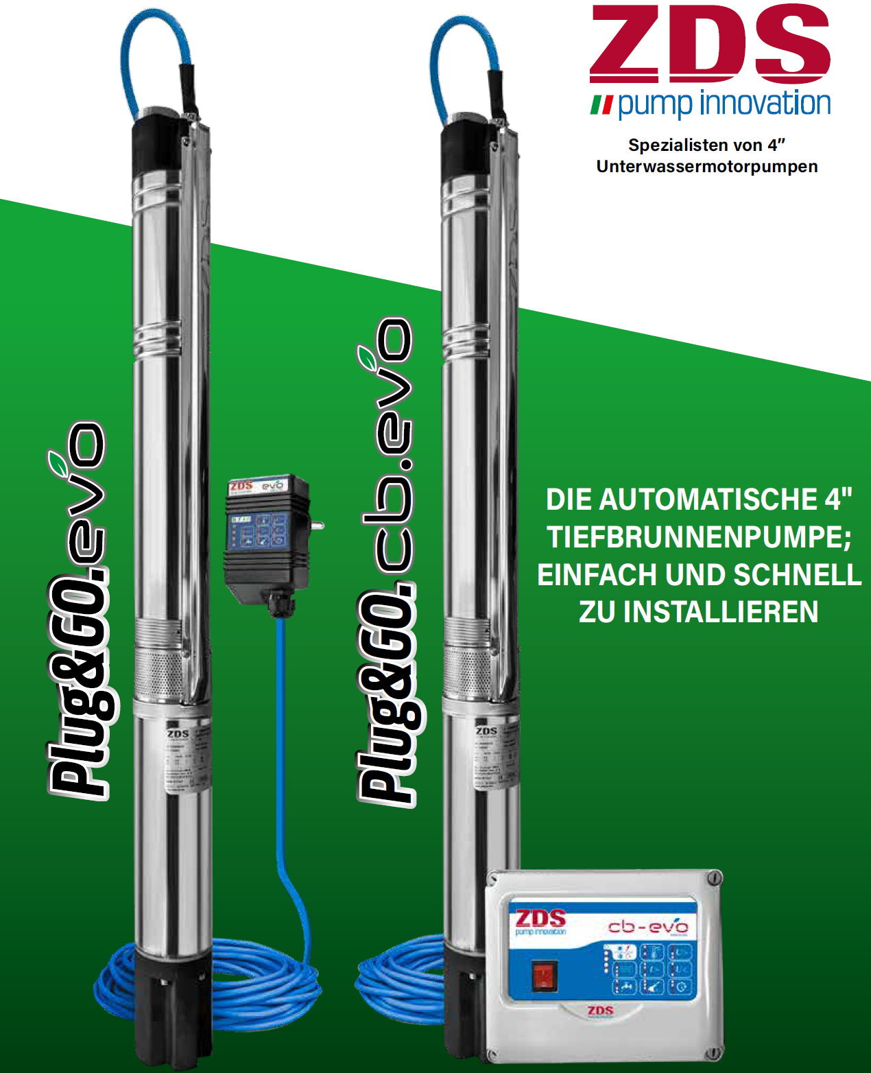 ZDS Tiefbrunnenpumpe PG 1800 EVO