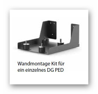 KIT für Wandhalterung für eine DG-BLU