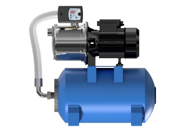 Hauswasserwerk Garden 2000 mit Membranebehälter in Stahl