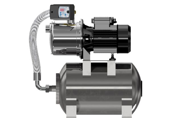 Hauswasserwerk Garden 2000 mit Membranebehälter in Edelstahl