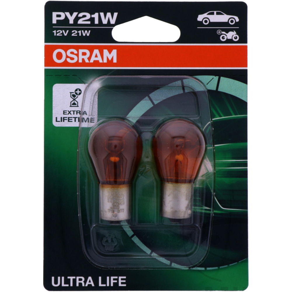 Osram 7507ult-02b lampe 12v21w bau15s gelb