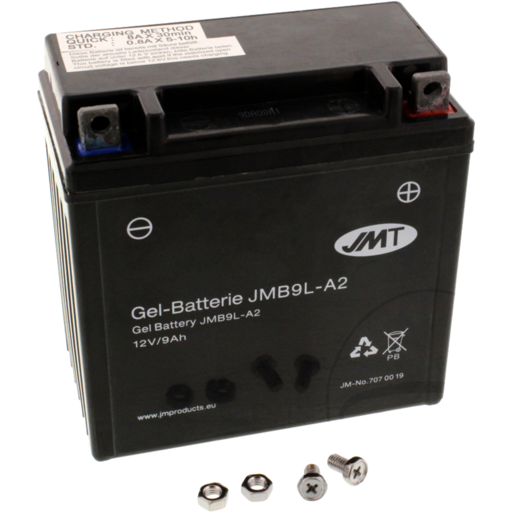 Jmt jmb9l-a2 (gel) motorradbatterie yb9l-a2 gel 
