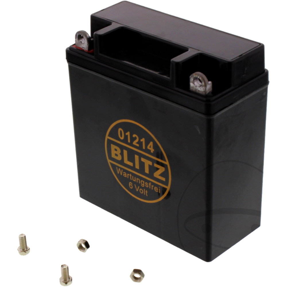 Blitz 0092030 motorradbatterie 01214 gel schwarz 6v