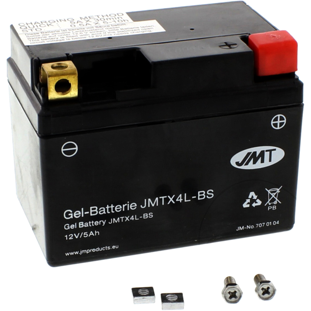 Jmt jmtx4l-bs(5ah) gel motorradbatterie ytx4l-bs gel