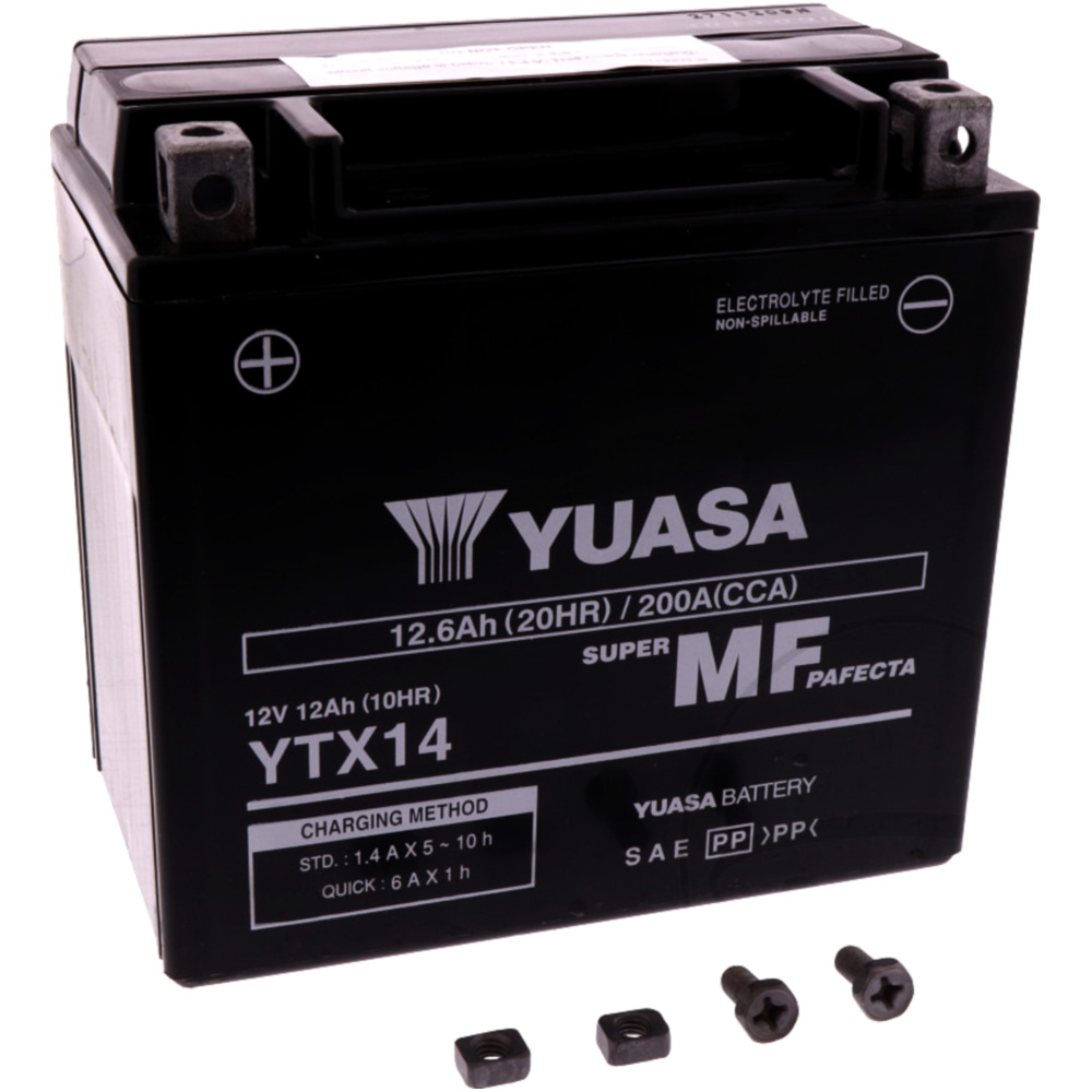 Yuasa ytx14 batterie motorrad  wet