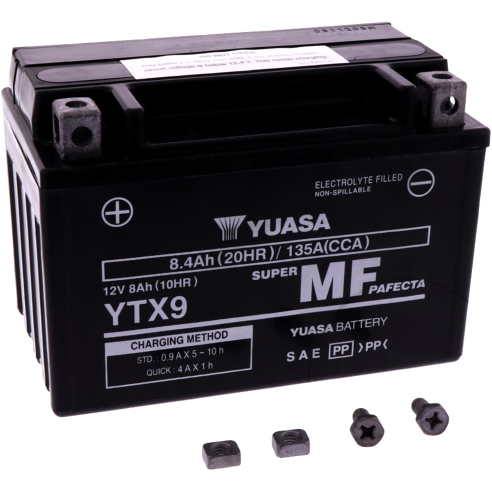 Yuasa ytx9 batterie motorrad  wet 