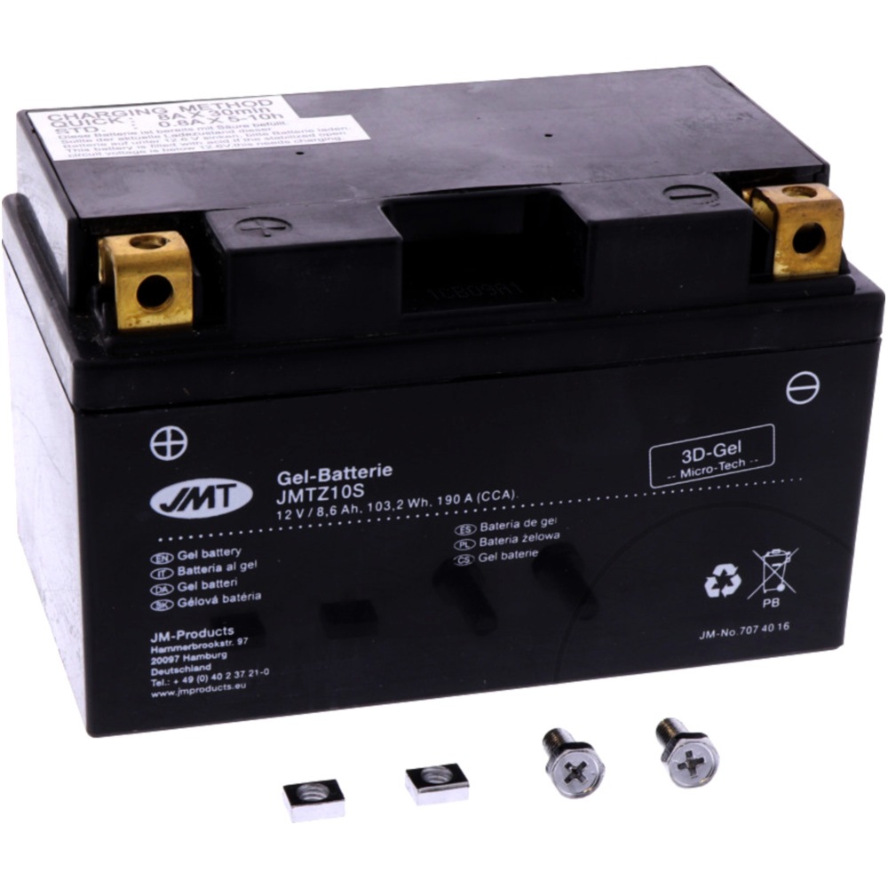 Jmt jmtz10s gel motorradbatterie ytz10s gel