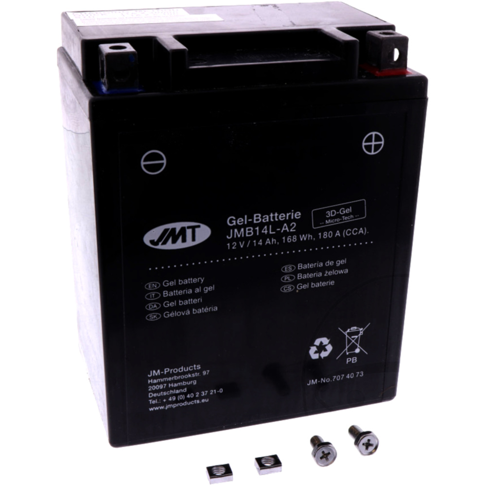 Jmt jmb14l-a2 (gel) motorradbatterie yb14l-a2 gel
