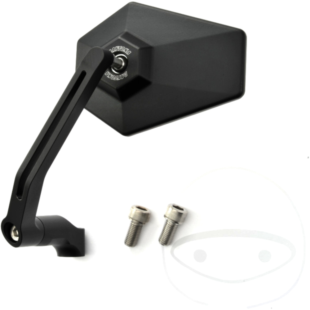 Daytona  reflektor spiegel schwarz universal 