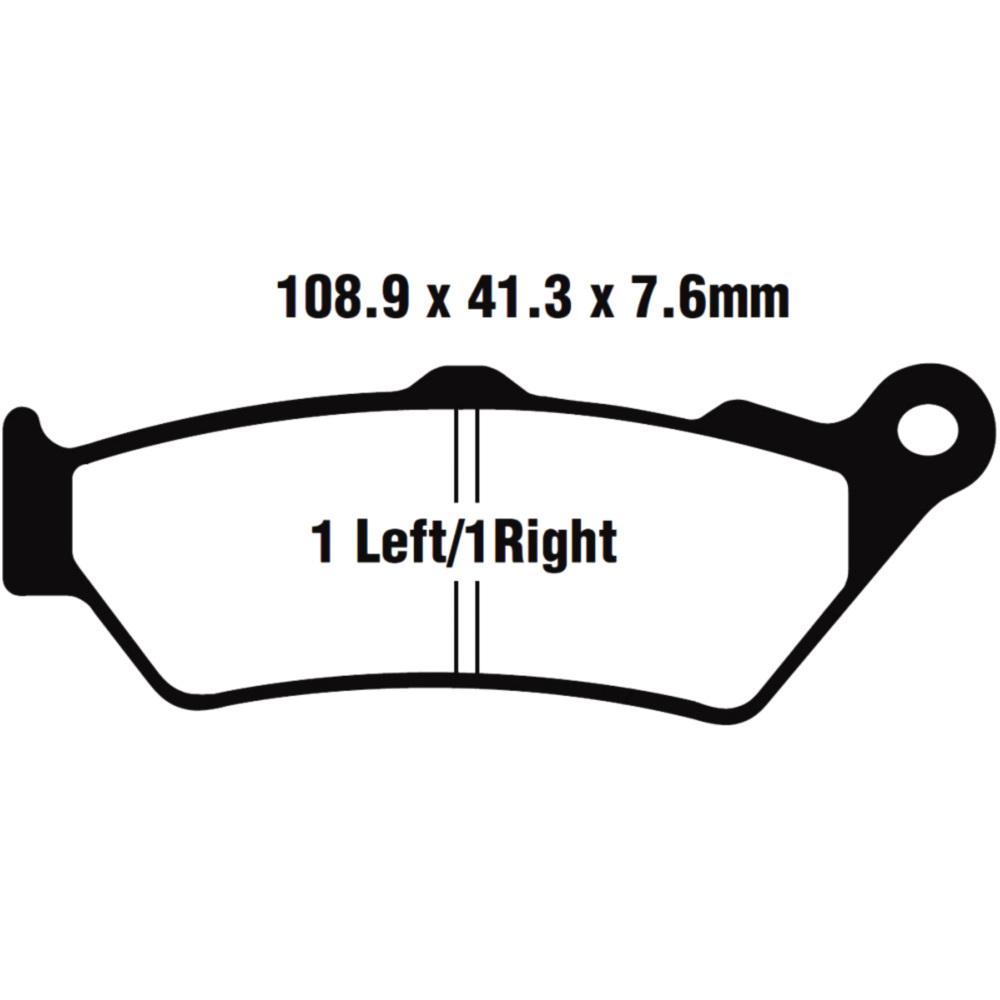 Ebc sfa209/2 bremsbeläge bremsklotz standard scooter  sfa2092
