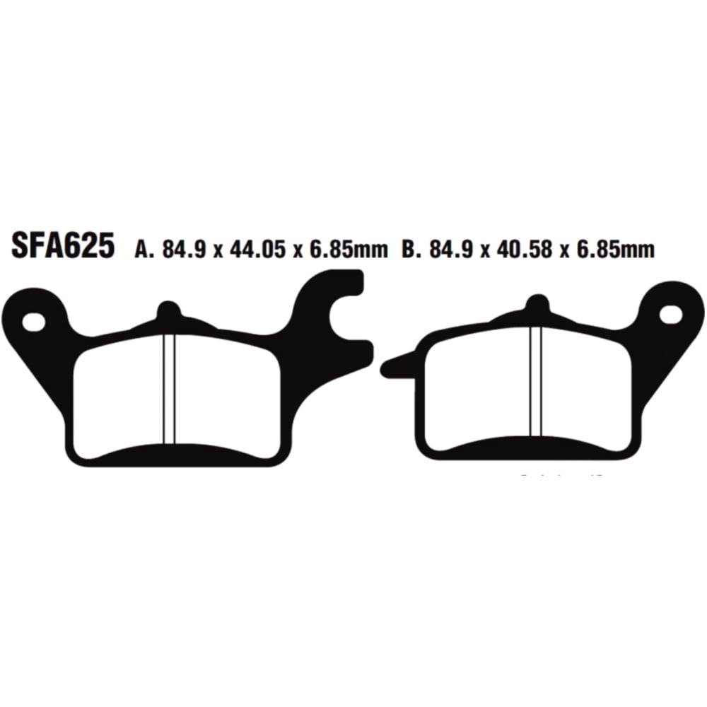 Ebc sfa625 bremsbeläge bremsklotz standard scooter