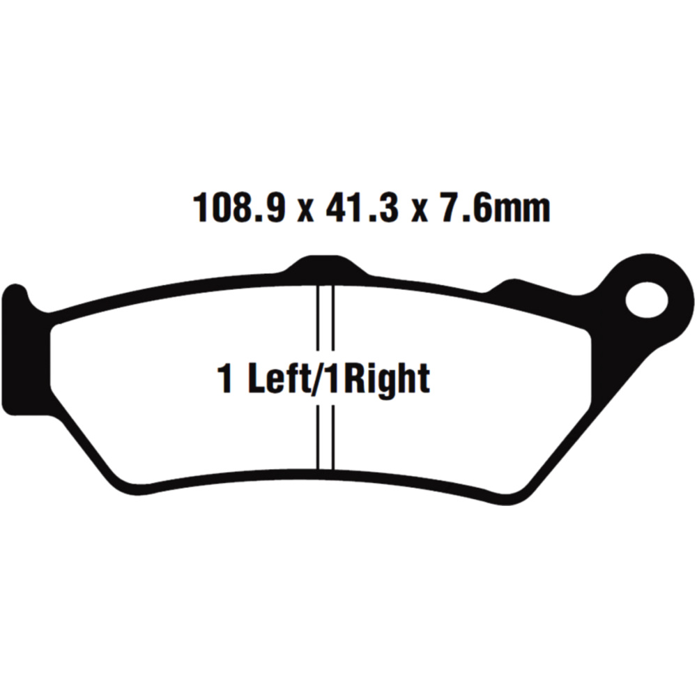 Ebc sfa209/2hh bremsbeläge bremsklotz sinter hh scooter sfa2092hh