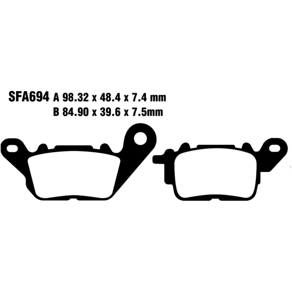 Ebc sfac694 bremsbeläge bremsklotz carbon scooter