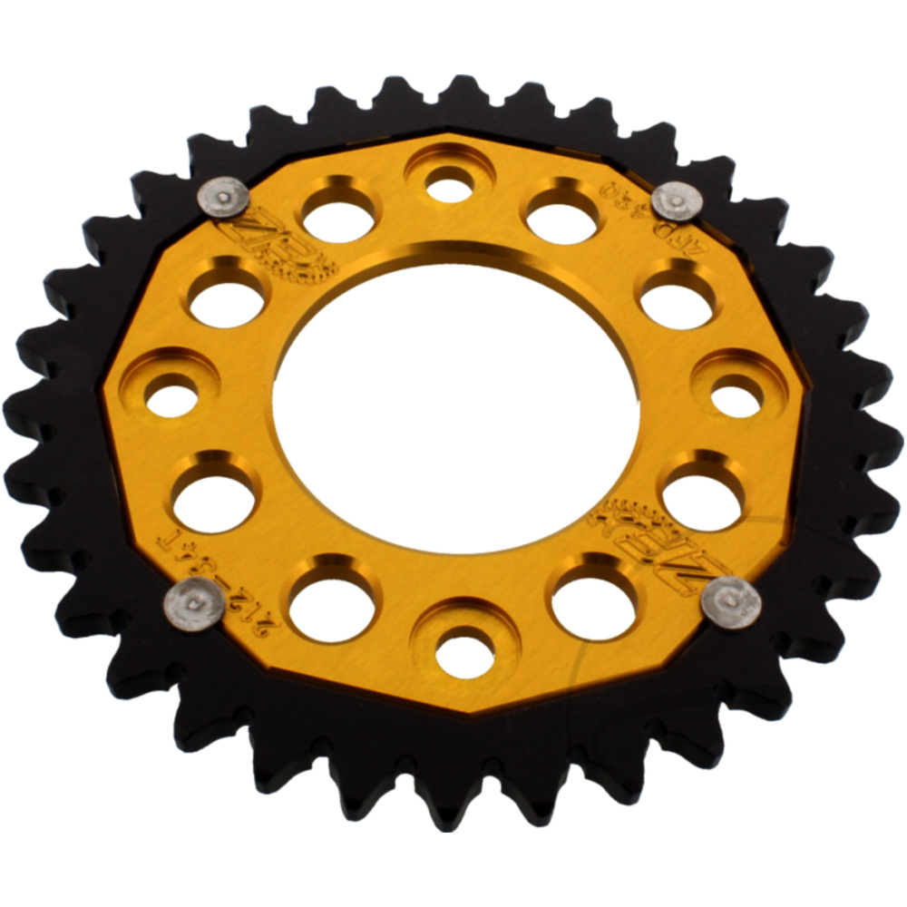 Zf zfd-212-34-gld kettenblatt kettenrad dual 34z teilung 420 gold