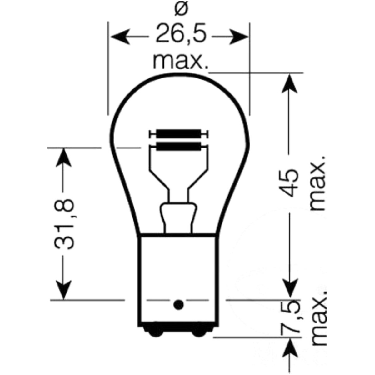 Jmp 1340 + jmp 1er glühbirne lampe 6v21/5w