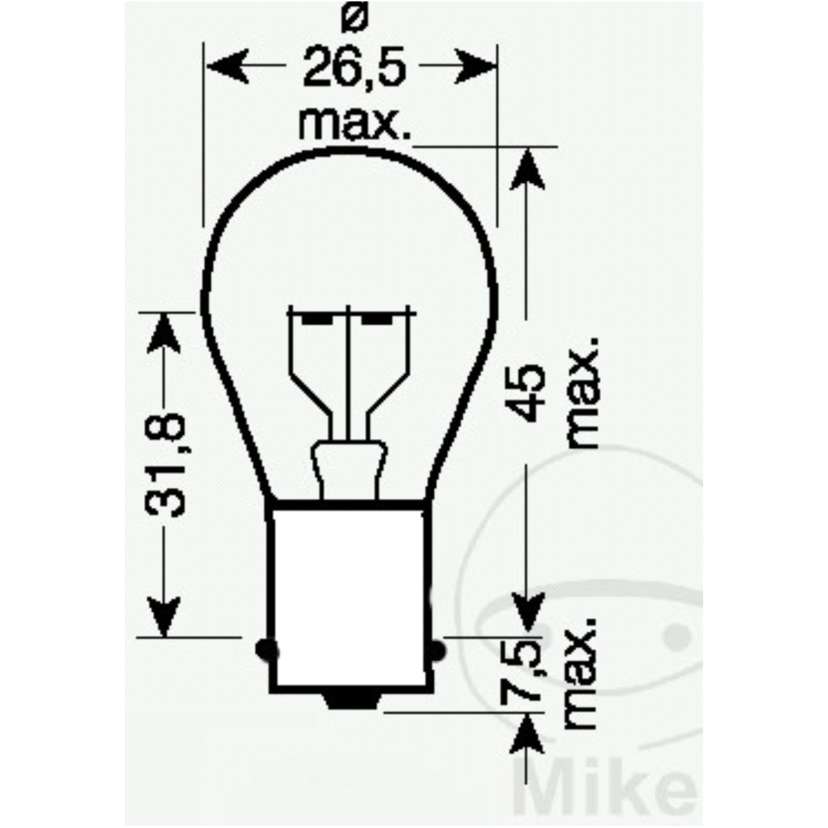 Jmp 1320 + jmp 10er glühbirne lampe 6v21w