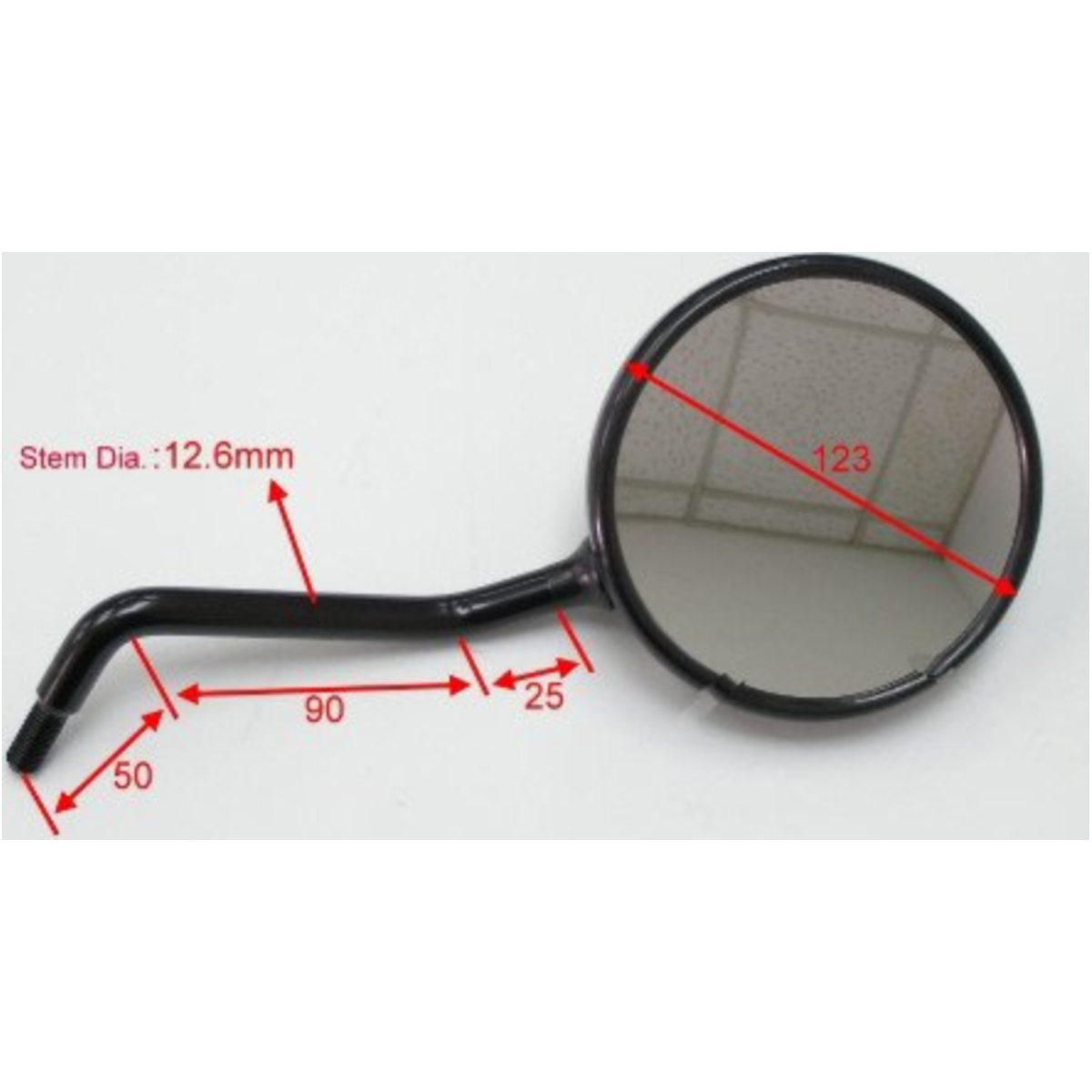 Jmp ba19-h0030b-r spiegel schwarz rechts  ba19h0030br