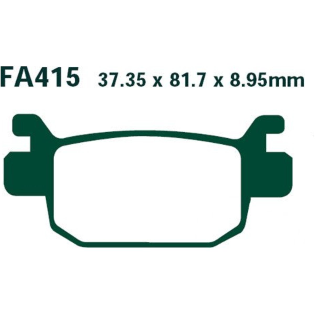 Ebc sfa415hh bremsbeläge bremsklotz sinter hh scooter