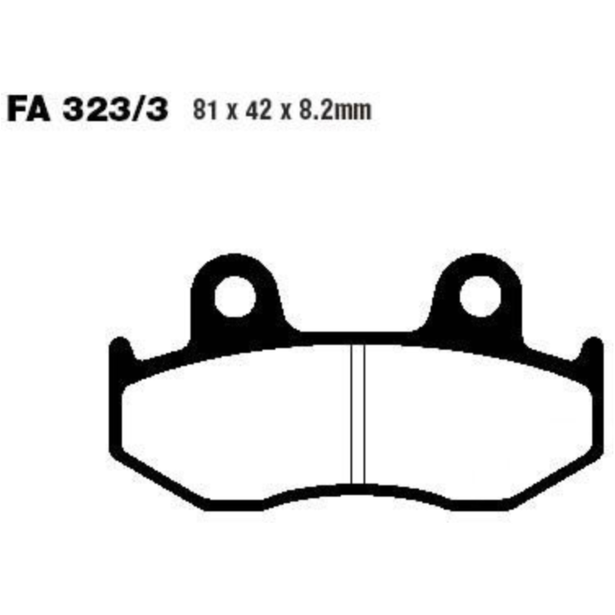 Ebc sfa323/3 bremsbeläge bremsklotz standard scooter  sfa3233