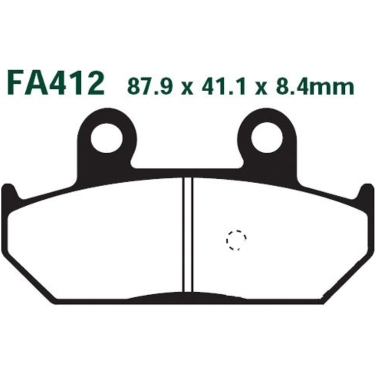 Ebc sfa412 bremsbeläge bremsklotz standard scooter  