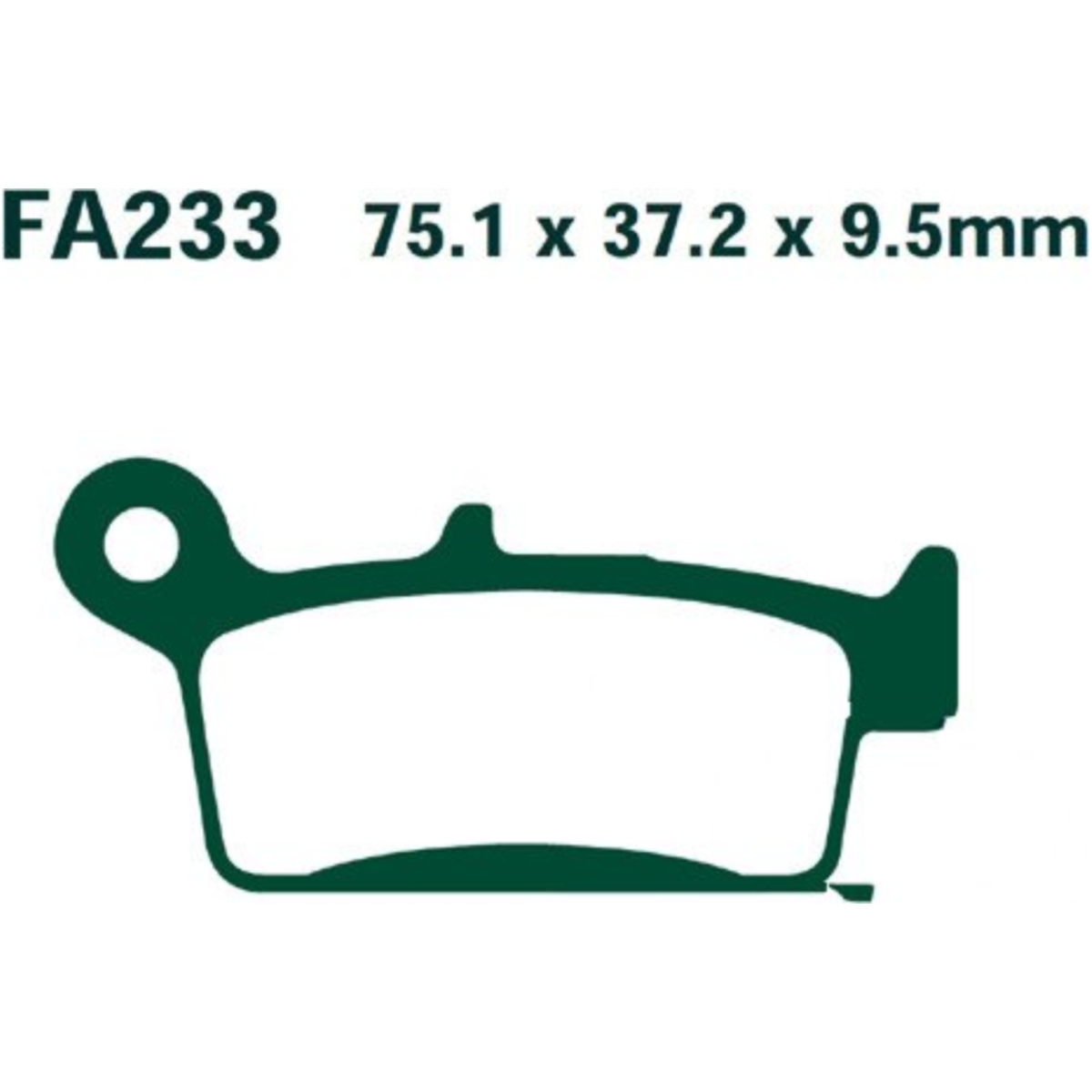 Ebc sfa233 bremsbeläge bremsklotz standard scooter