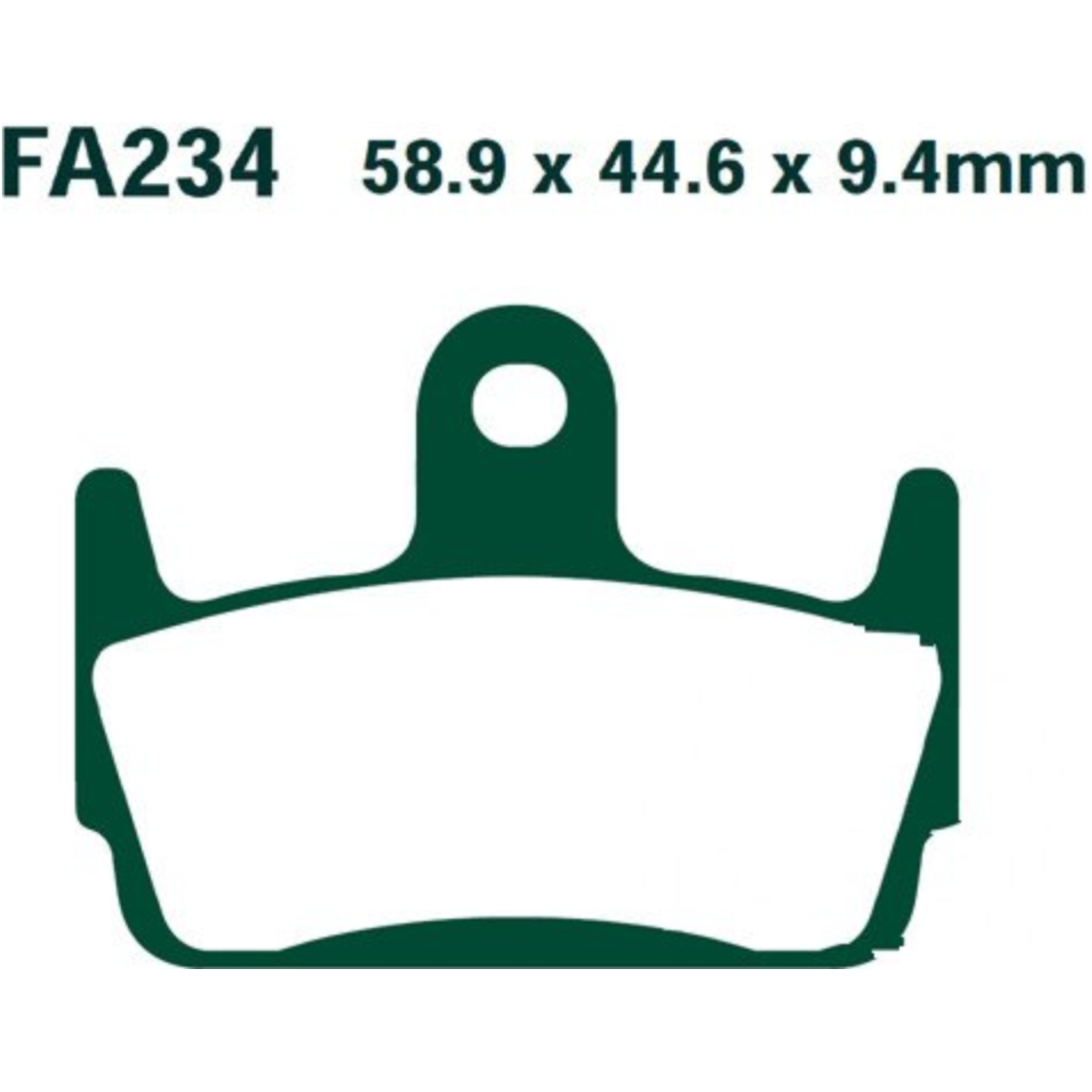 Ebc sfa234 bremsbeläge bremsklotz standard scooter