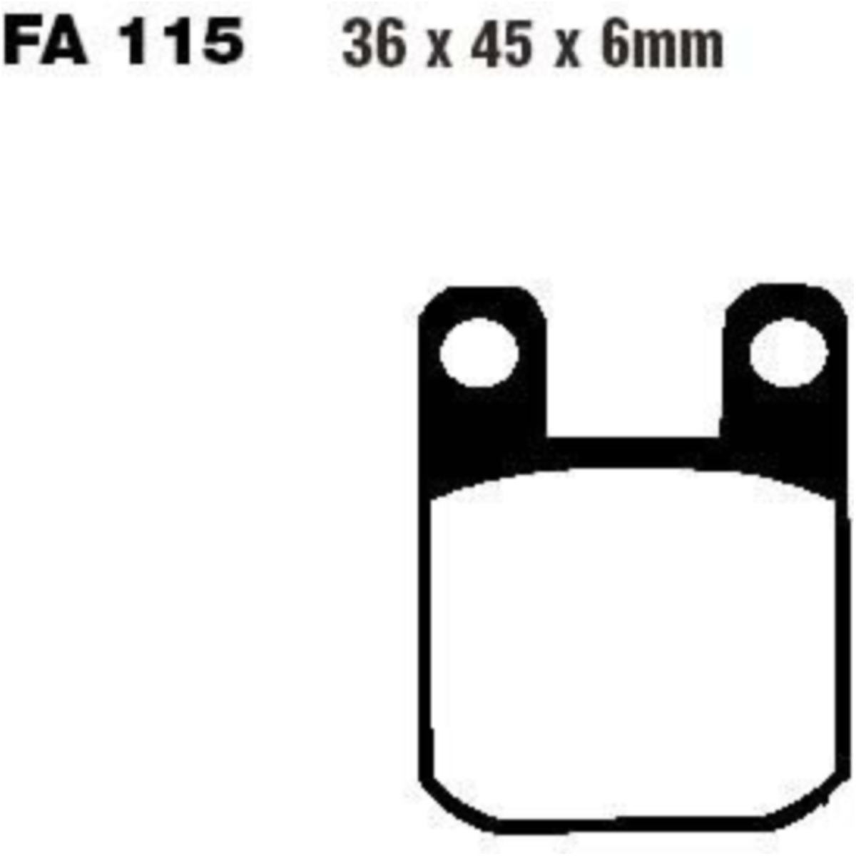 Ebc sfa115 bremsbeläge bremsklotz standard scooter  