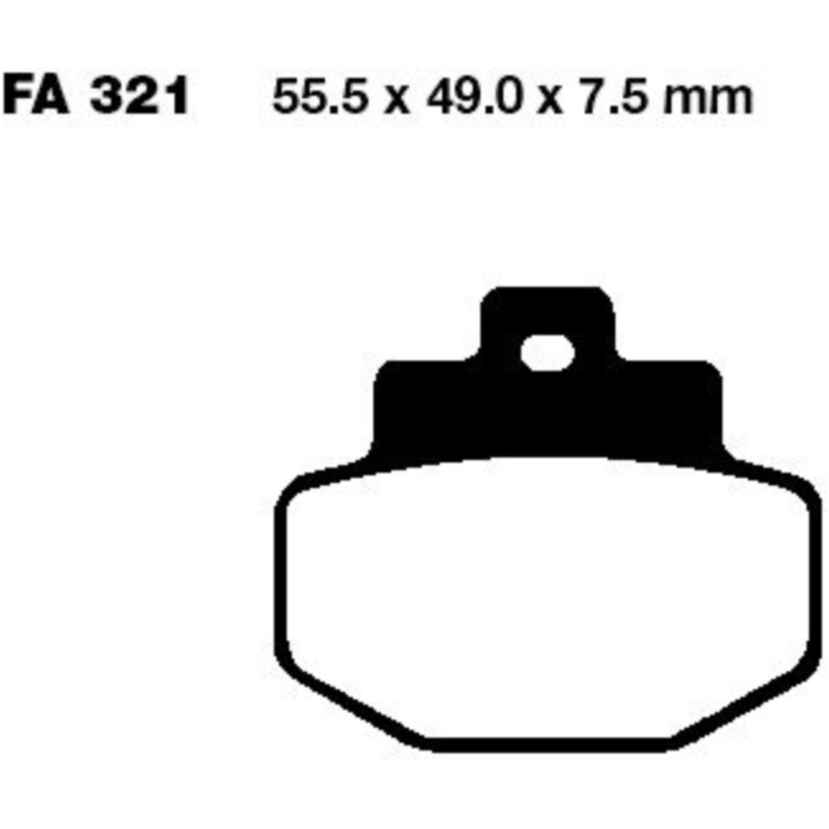 Ebc sfac321 bremsbeläge bremsklotz carbon scooter