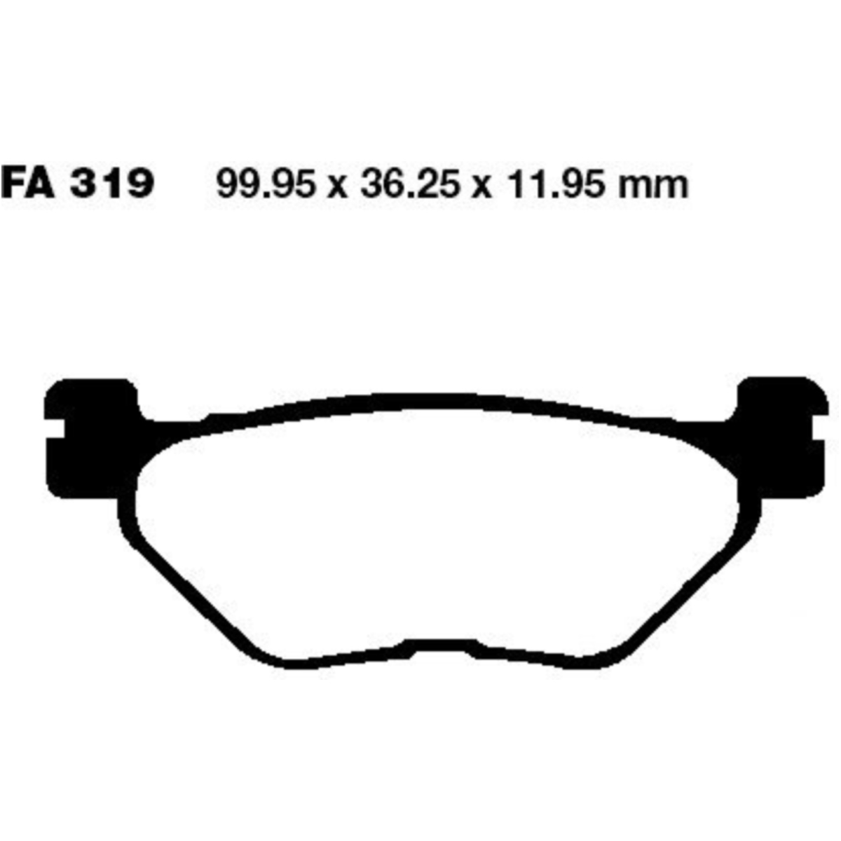 Ebc sfa319 bremsbeläge bremsklotz standard scooter