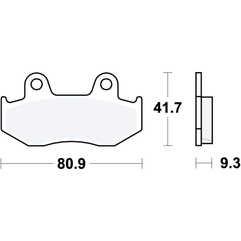 Trw mcb685srm bremsbeläge bremsklotz sinter scooter  