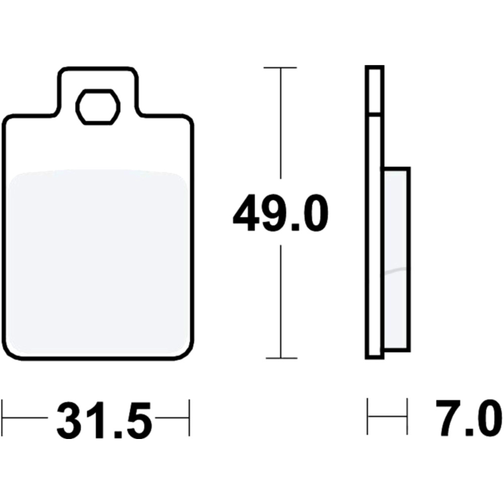 Trw mcb688ec bremsbeläge bremsklotz scooter