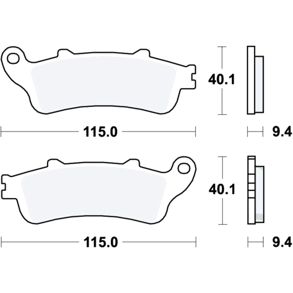 Trw mcb693srm bremsbeläge bremsklotz sinter scooter