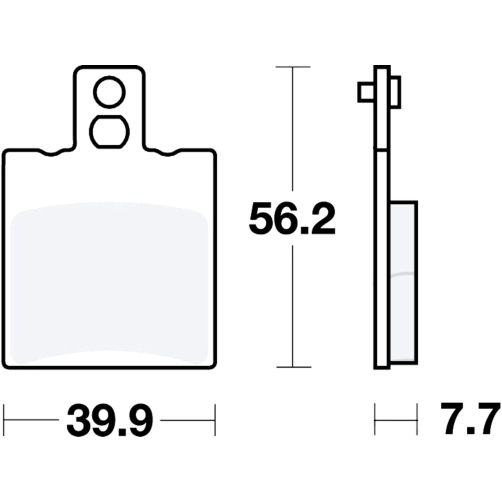 Trw mcb708ec bremsbeläge bremsklotz scooter