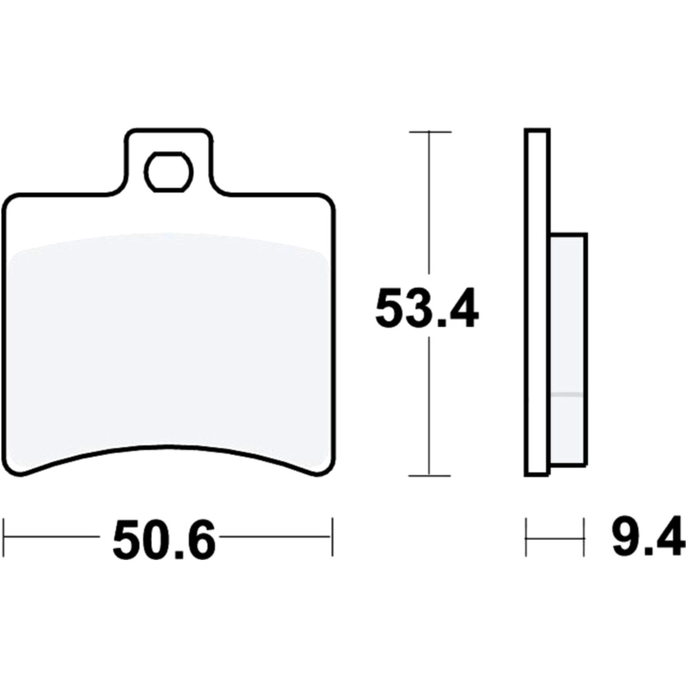 Trw mcb710srm bremsbeläge bremsklotz sinter scooter  