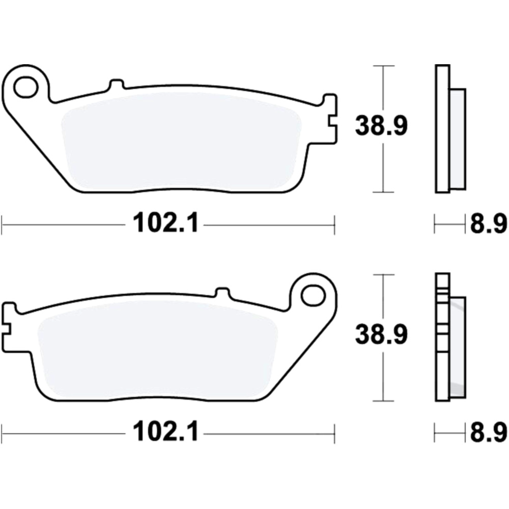 Trw mcb764srm bremsbeläge bremsklotz sinter scooter
