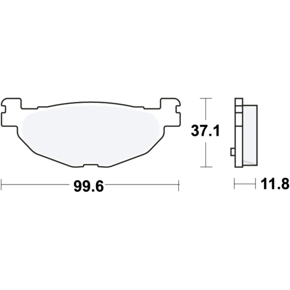 Trw mcb768srm bremsbeläge bremsklotz sinter scooter